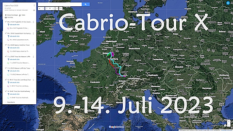 Cabrio-Tour 2023 nach Belgien...